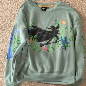 Green Graphic Women's Sweater
